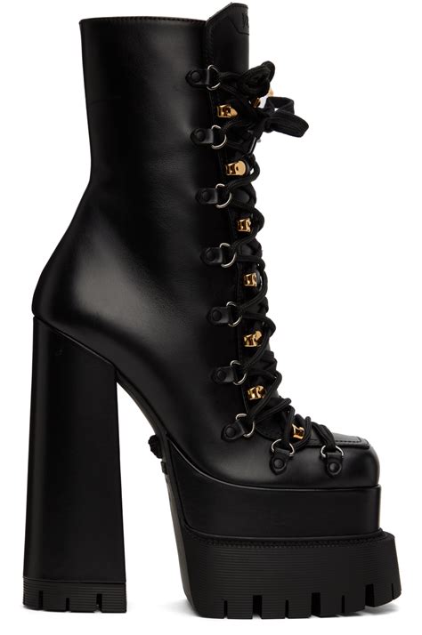 versace latex boots|versace boots platform.